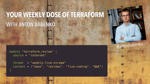 Your Weekly Dose of Terraform — Live Streams